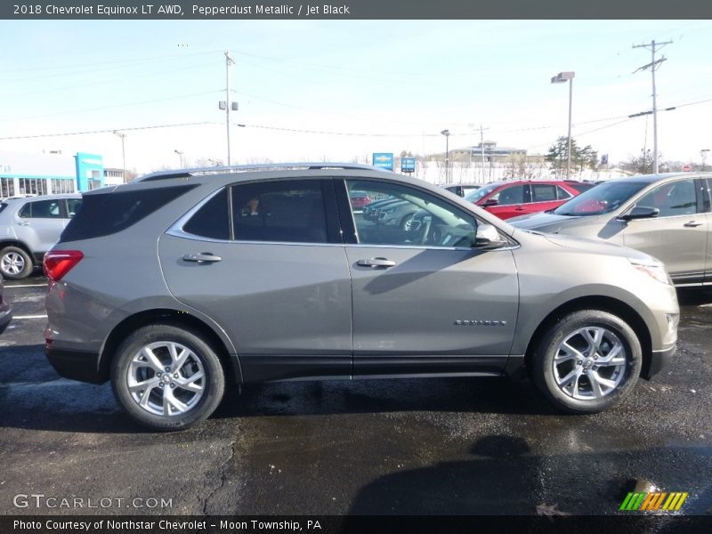 Pepperdust Metallic / Jet Black 2018 Chevrolet Equinox LT AWD