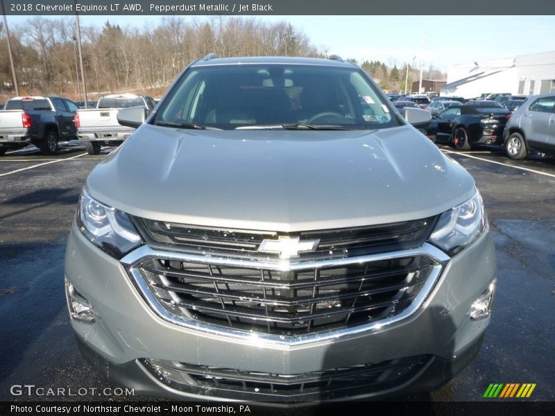 Pepperdust Metallic / Jet Black 2018 Chevrolet Equinox LT AWD