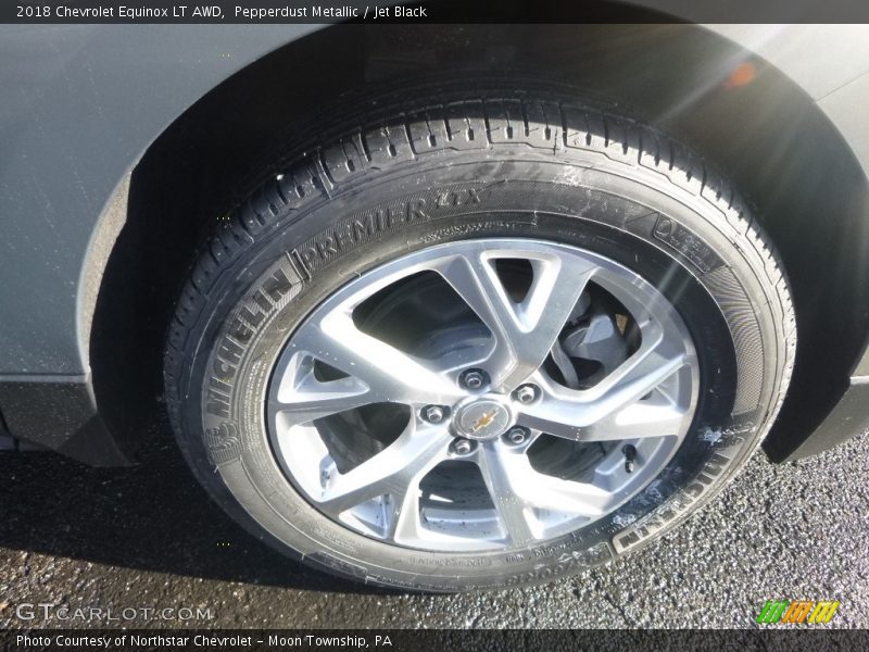 Pepperdust Metallic / Jet Black 2018 Chevrolet Equinox LT AWD