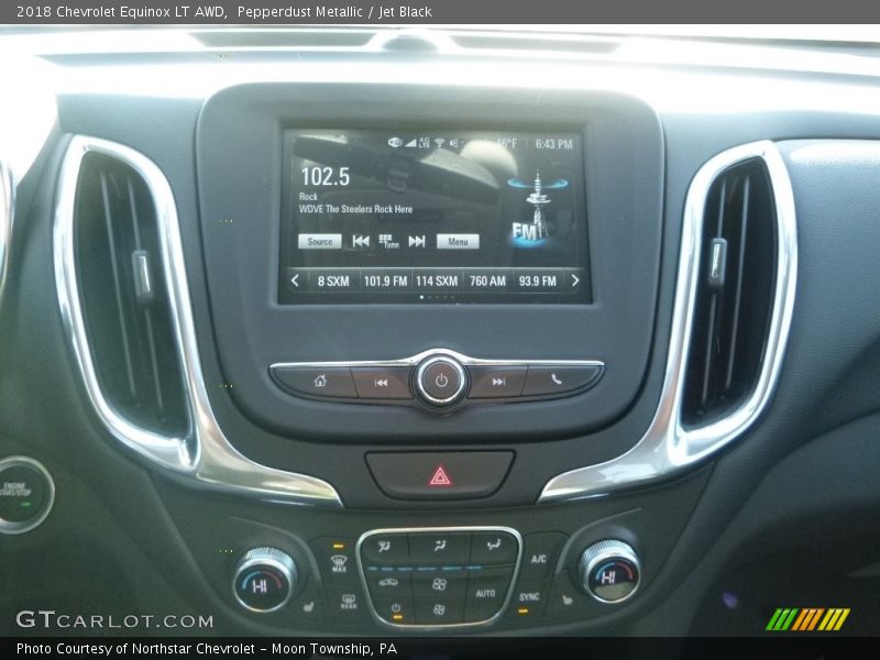 Pepperdust Metallic / Jet Black 2018 Chevrolet Equinox LT AWD