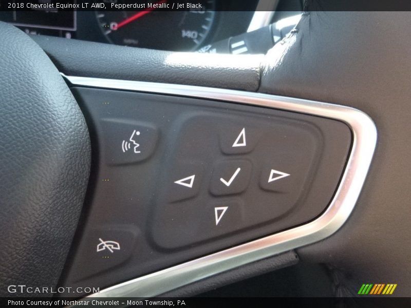 Pepperdust Metallic / Jet Black 2018 Chevrolet Equinox LT AWD