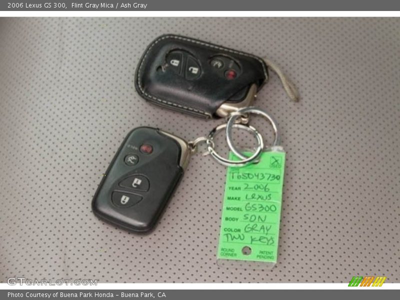 Flint Gray Mica / Ash Gray 2006 Lexus GS 300