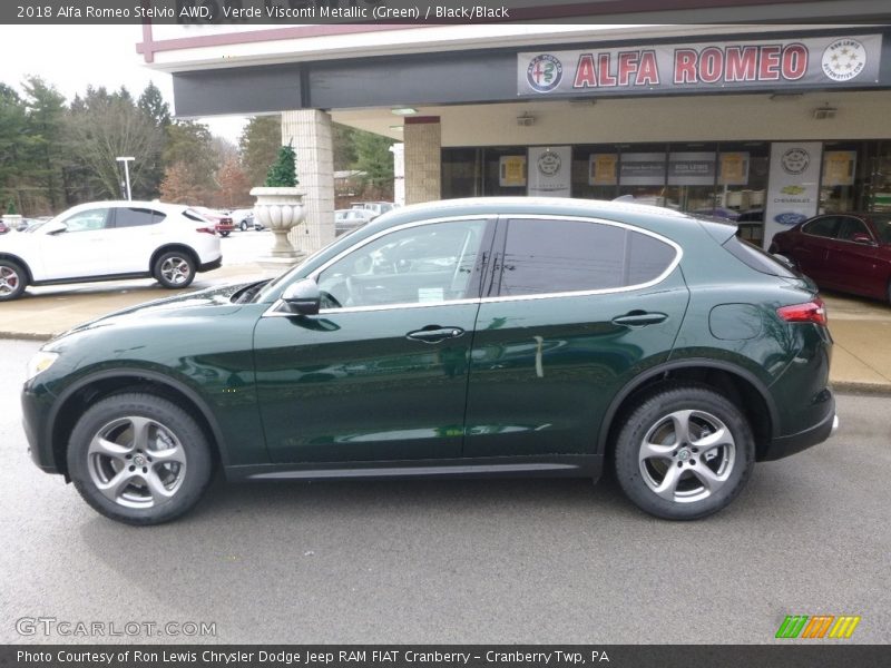 Verde Visconti Metallic (Green) / Black/Black 2018 Alfa Romeo Stelvio AWD