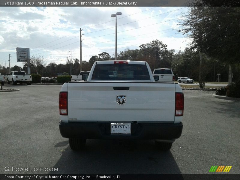 Bright White / Black/Diesel Gray 2018 Ram 1500 Tradesman Regular Cab