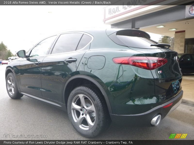 Verde Visconti Metallic (Green) / Black/Black 2018 Alfa Romeo Stelvio AWD