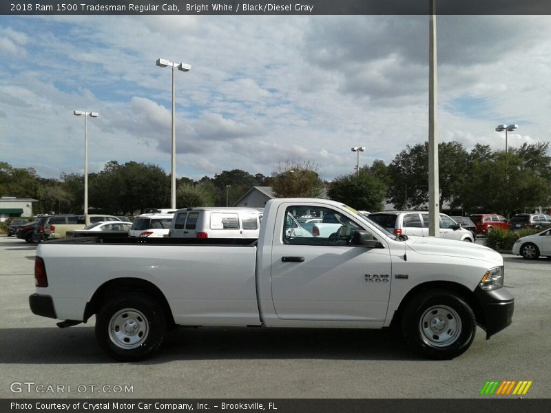 Bright White / Black/Diesel Gray 2018 Ram 1500 Tradesman Regular Cab