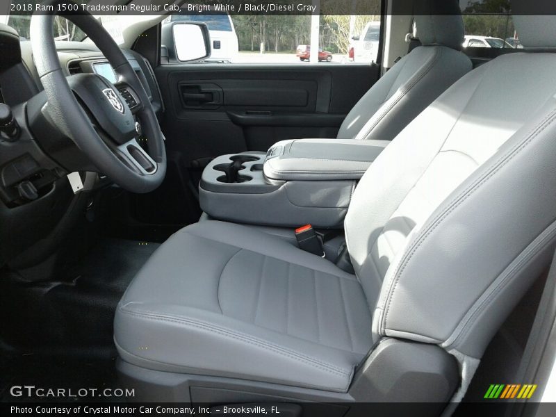 Bright White / Black/Diesel Gray 2018 Ram 1500 Tradesman Regular Cab