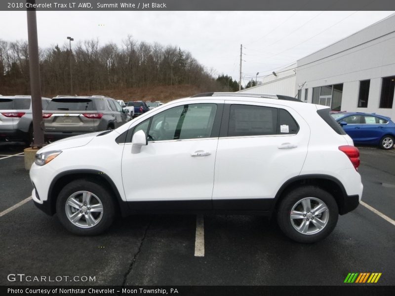 Summit White / Jet Black 2018 Chevrolet Trax LT AWD