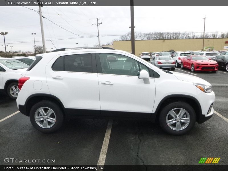 Summit White / Jet Black 2018 Chevrolet Trax LT AWD