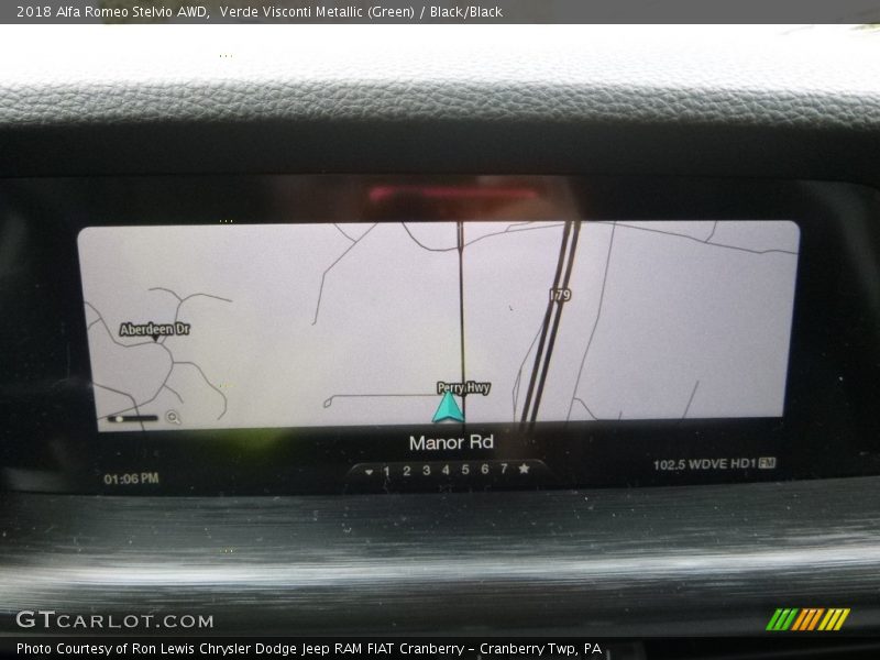 Verde Visconti Metallic (Green) / Black/Black 2018 Alfa Romeo Stelvio AWD