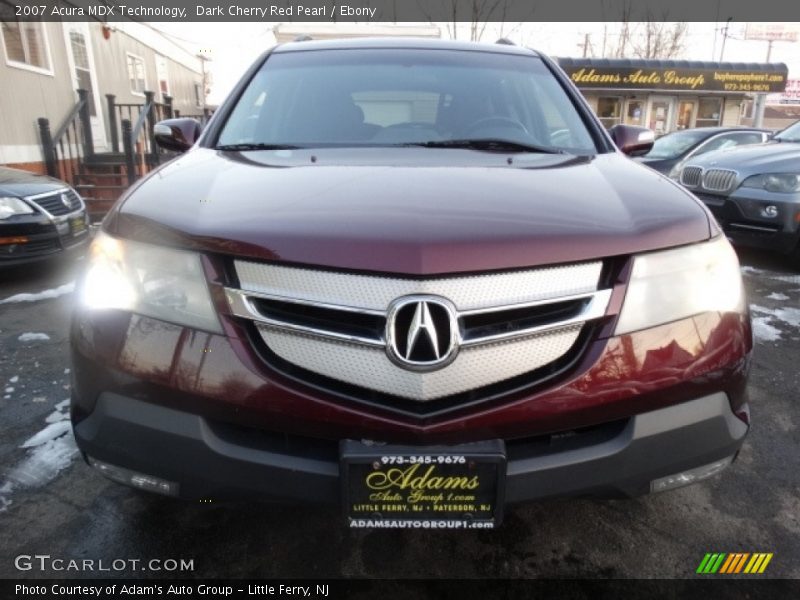Dark Cherry Red Pearl / Ebony 2007 Acura MDX Technology