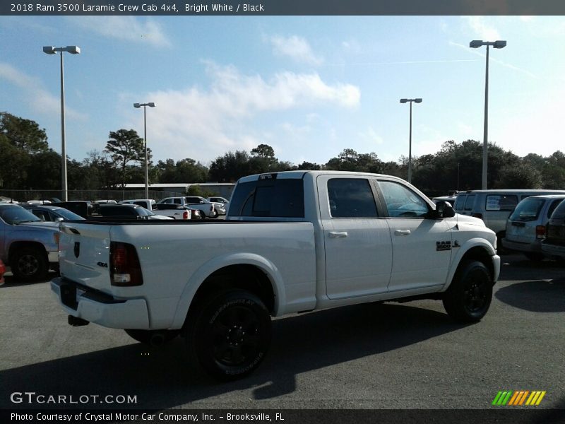 Bright White / Black 2018 Ram 3500 Laramie Crew Cab 4x4
