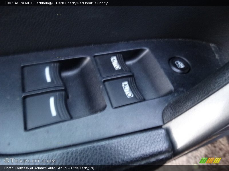 Dark Cherry Red Pearl / Ebony 2007 Acura MDX Technology