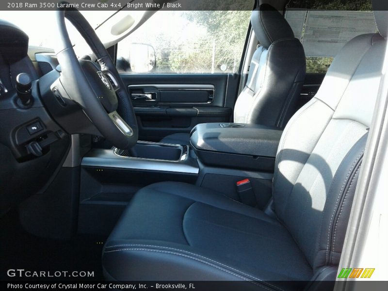 Bright White / Black 2018 Ram 3500 Laramie Crew Cab 4x4