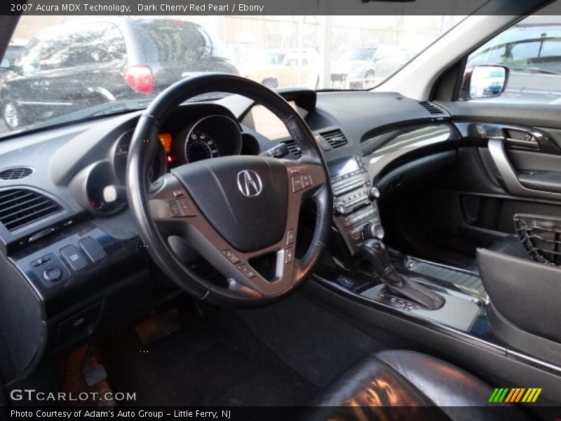 Dark Cherry Red Pearl / Ebony 2007 Acura MDX Technology
