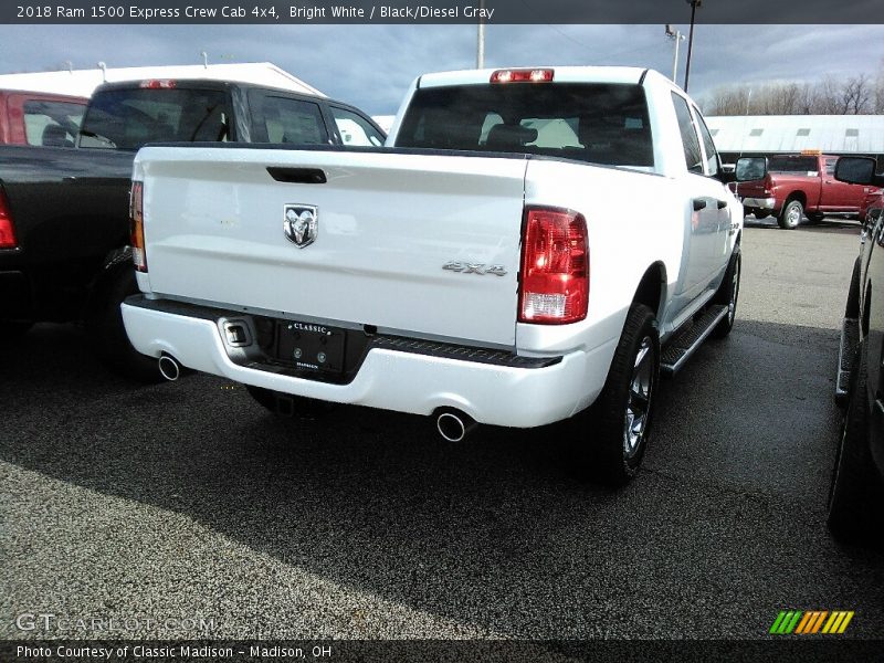 Bright White / Black/Diesel Gray 2018 Ram 1500 Express Crew Cab 4x4