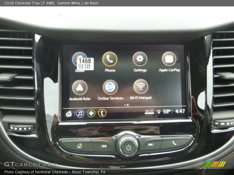 Summit White / Jet Black 2018 Chevrolet Trax LT AWD
