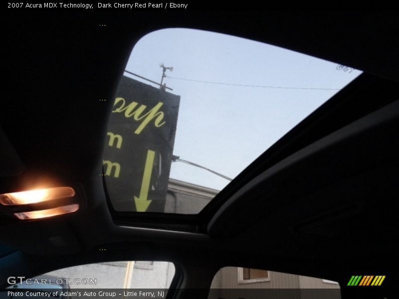 Dark Cherry Red Pearl / Ebony 2007 Acura MDX Technology