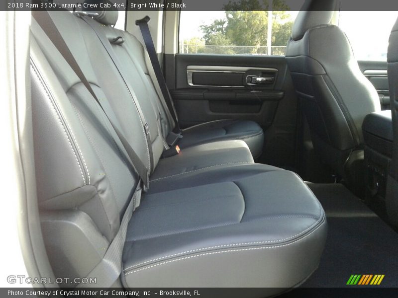 Bright White / Black 2018 Ram 3500 Laramie Crew Cab 4x4