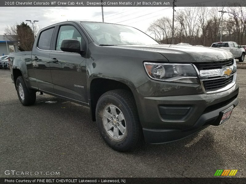 Deepwood Green Metallic / Jet Black/Dark Ash 2018 Chevrolet Colorado WT Crew Cab 4x4