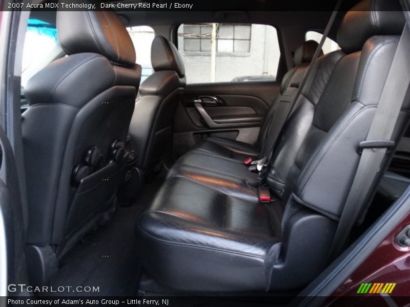 Dark Cherry Red Pearl / Ebony 2007 Acura MDX Technology