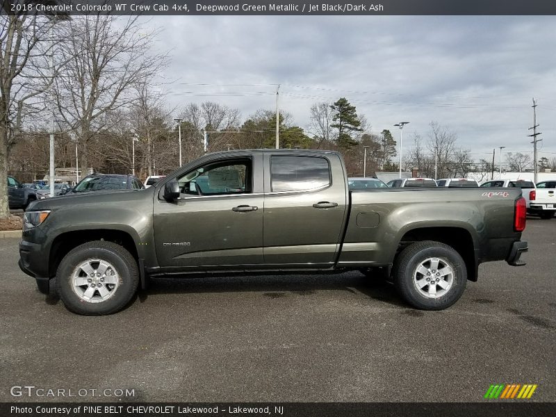 Deepwood Green Metallic / Jet Black/Dark Ash 2018 Chevrolet Colorado WT Crew Cab 4x4