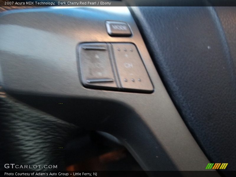 Dark Cherry Red Pearl / Ebony 2007 Acura MDX Technology