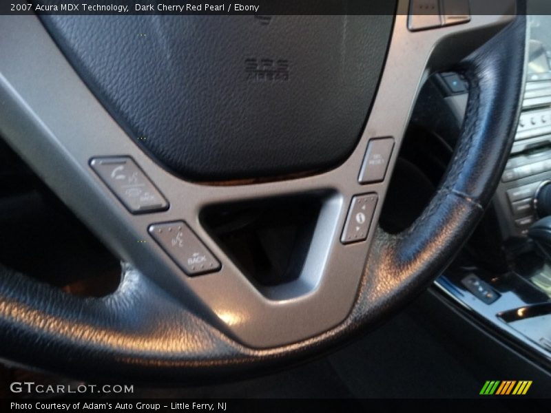 Dark Cherry Red Pearl / Ebony 2007 Acura MDX Technology
