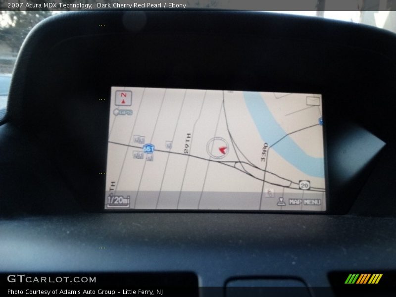 Dark Cherry Red Pearl / Ebony 2007 Acura MDX Technology