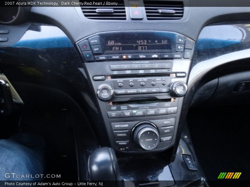 Dark Cherry Red Pearl / Ebony 2007 Acura MDX Technology