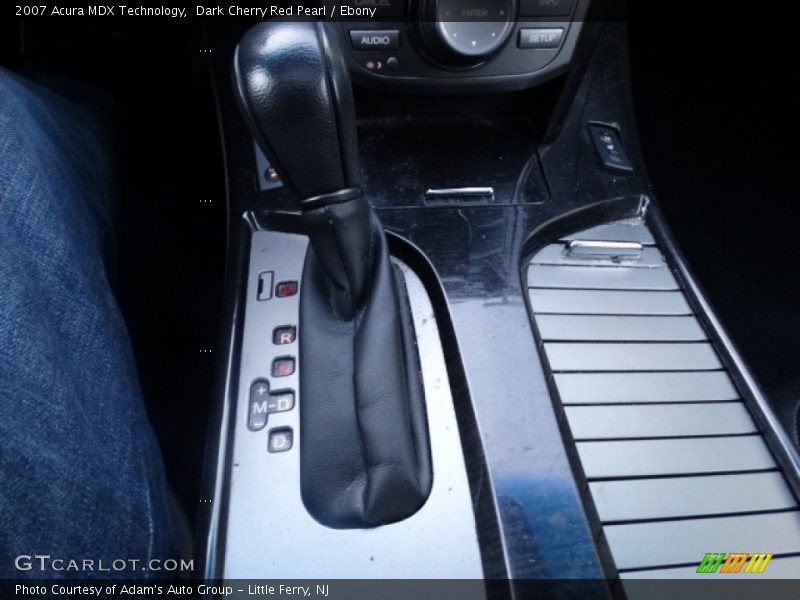 Dark Cherry Red Pearl / Ebony 2007 Acura MDX Technology