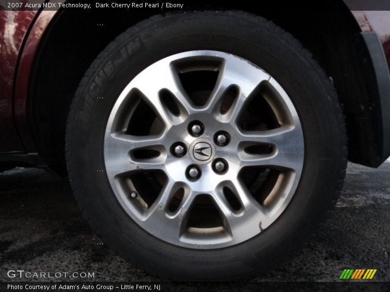 Dark Cherry Red Pearl / Ebony 2007 Acura MDX Technology