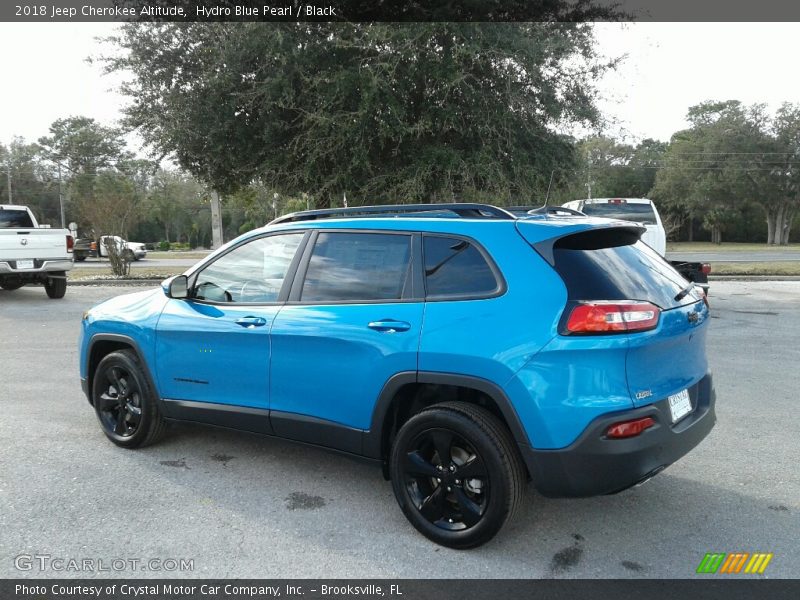 Hydro Blue Pearl / Black 2018 Jeep Cherokee Altitude