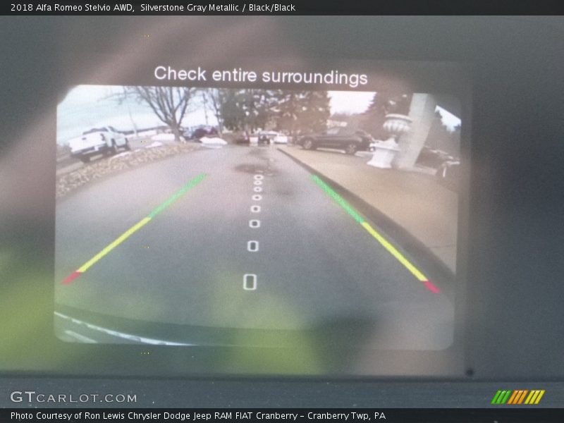 Silverstone Gray Metallic / Black/Black 2018 Alfa Romeo Stelvio AWD