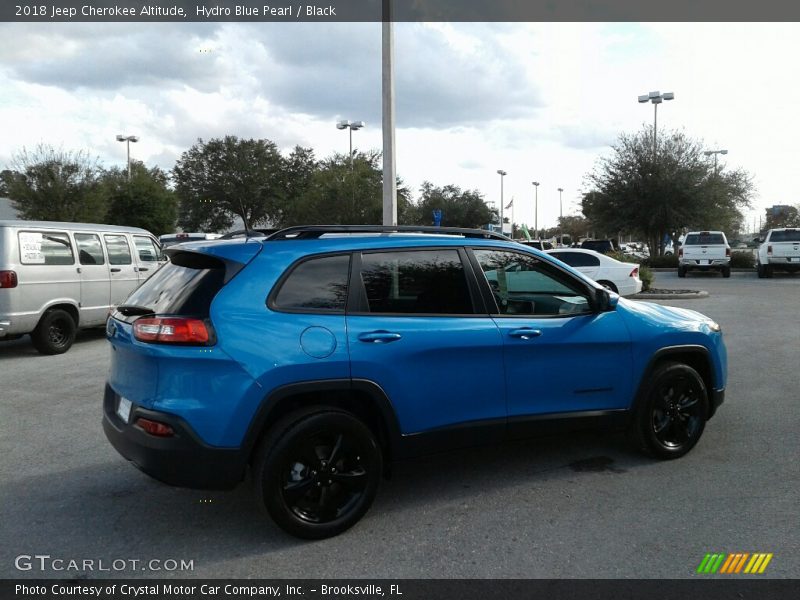 Hydro Blue Pearl / Black 2018 Jeep Cherokee Altitude