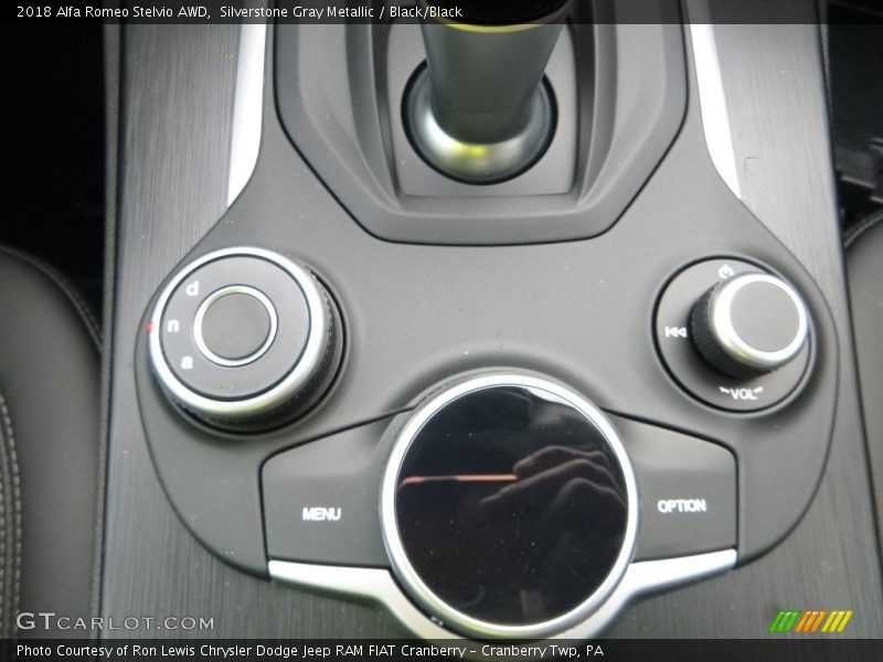 Silverstone Gray Metallic / Black/Black 2018 Alfa Romeo Stelvio AWD