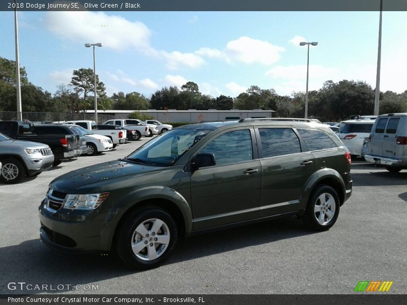 Olive Green / Black 2018 Dodge Journey SE