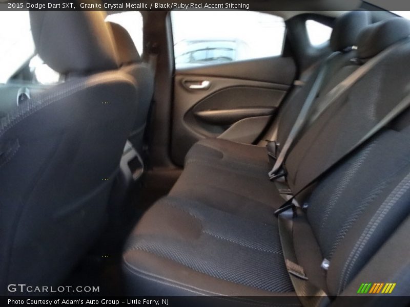 Granite Crystal Metallic / Black/Ruby Red Accent Stitching 2015 Dodge Dart SXT