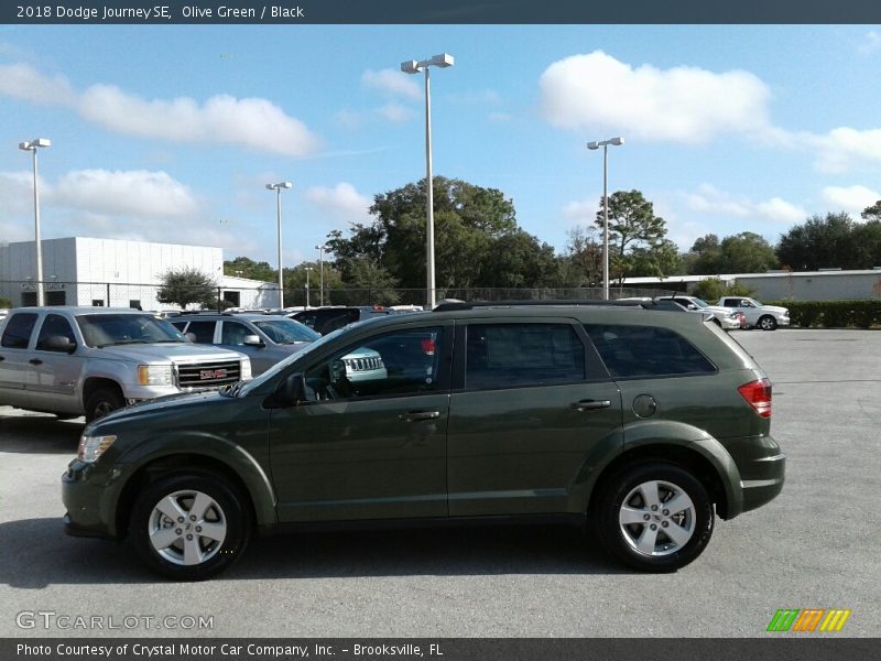 Olive Green / Black 2018 Dodge Journey SE