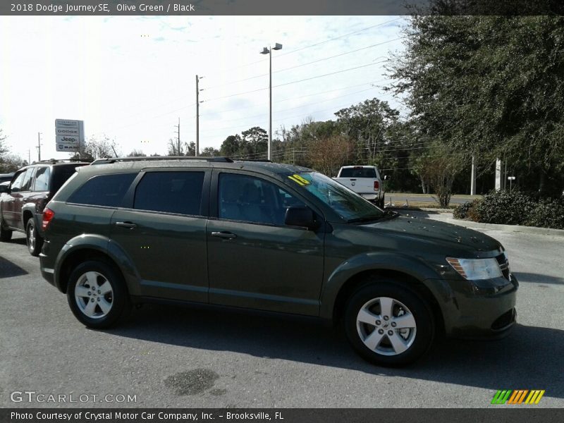 Olive Green / Black 2018 Dodge Journey SE