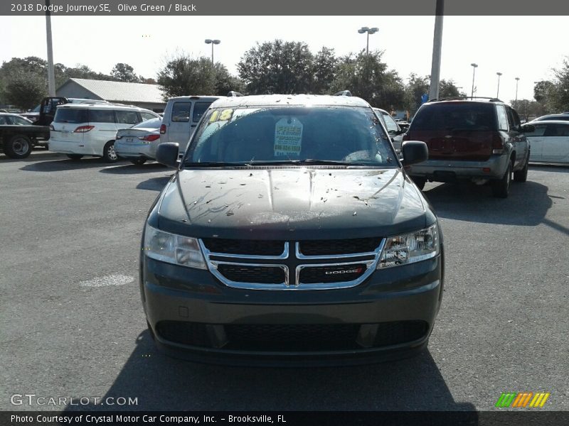 Olive Green / Black 2018 Dodge Journey SE