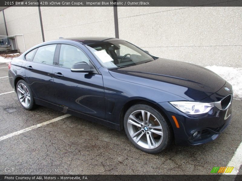 Imperial Blue Metallic / Oyster/Black 2015 BMW 4 Series 428i xDrive Gran Coupe