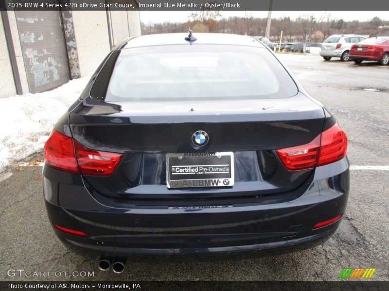 Imperial Blue Metallic / Oyster/Black 2015 BMW 4 Series 428i xDrive Gran Coupe