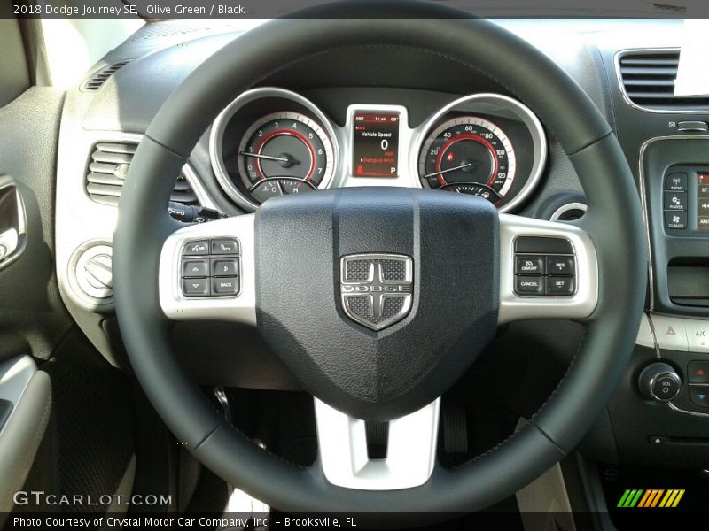Olive Green / Black 2018 Dodge Journey SE