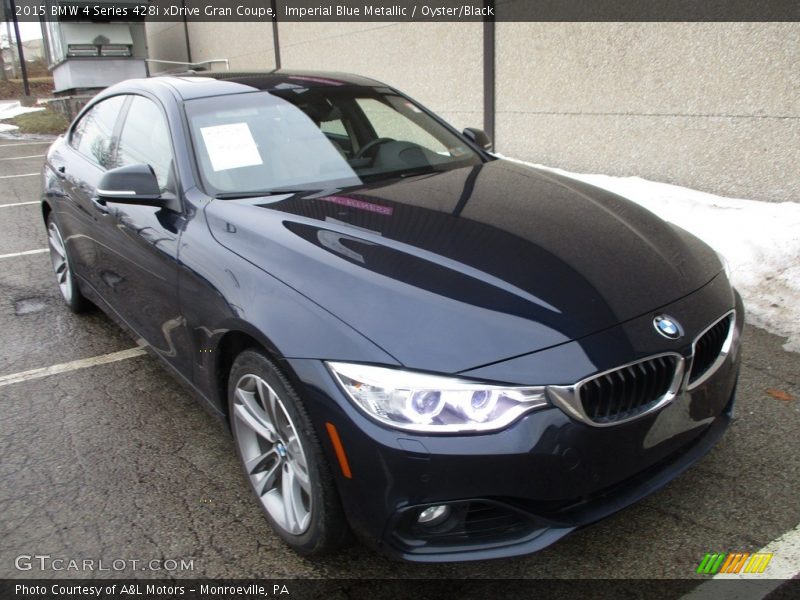 Imperial Blue Metallic / Oyster/Black 2015 BMW 4 Series 428i xDrive Gran Coupe