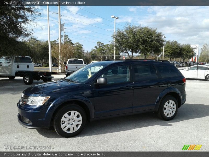 Contusion Blue Pearl / Black 2018 Dodge Journey SE
