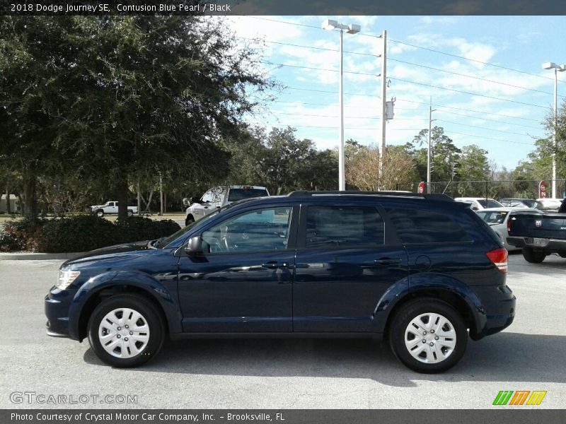 Contusion Blue Pearl / Black 2018 Dodge Journey SE