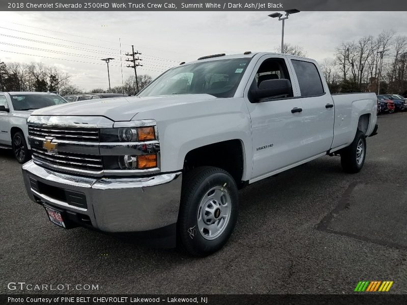 Summit White / Dark Ash/Jet Black 2018 Chevrolet Silverado 2500HD Work Truck Crew Cab