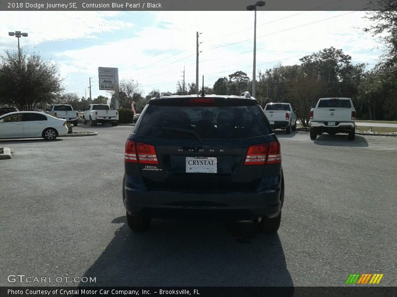 Contusion Blue Pearl / Black 2018 Dodge Journey SE