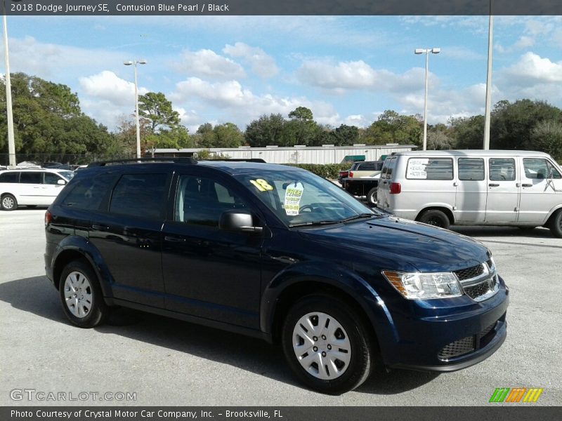Contusion Blue Pearl / Black 2018 Dodge Journey SE